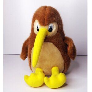 Vintage RARE Realistic Kiwi Bird Plush Toy NEW Old Stock Sugar Loaf